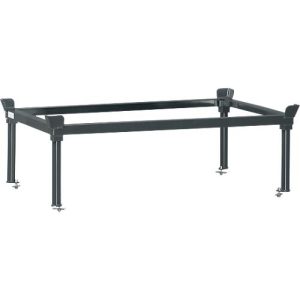 Aufsetzrahmen, für Paletten-Fahrgestell, Stahl, bis 1200 kg, anthrazitgrau, H 370/652 mm Aufsetzrahmen, für Paletten-Fahrgestell, Stahl, bis 1200 kg, anthrazitgrau, H 370/652 mm
