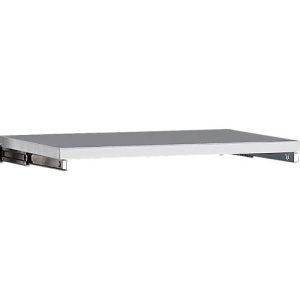 Ausziehboden, für Materialschrank MS mit Mitteltrennwand & Breite 950 mm, T 458 mm, Stahlblech, silber
