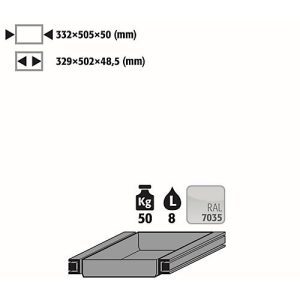 Auszugswanne Entsorgung für asecos Sicherheitsschränke der Q30, Q90 und S90 Serie, Edelstahl 1.4301, B 332 x T 505 x H 50 mm, 7,5 l, bis 50 kg Auszugswanne Entsorgung für asecos Sicherheitsschränke der Q30, Q90 und S90 Serie, Edelstahl 1.4301, B 332 x T 505 x H 50 mm, 7,5 l, bis 50 kg