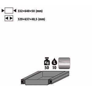 Auszugswanne Entsorgung für asecos Sicherheitsschränke der S90 Serie, Edelstahl 1.4016, B 332 x T 605 x H 150 mm, 4,5 l, bis 50 kg Auszugswanne Entsorgung für asecos Sicherheitsschränke der S90 Serie, Edelstahl 1.4016, B 332 x T 605 x H 150 mm, 4,5 l, bis 50 kg
