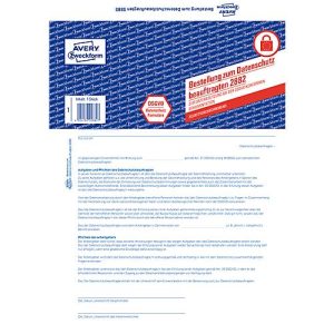 Avery Zweckform Bestellung zum Datenschutzbeauftragten, A4, selbstdurchschreibend, 2-fach-Satz Avery Zweckform Bestellung zum Datenschutzbeauftragten, A4, selbstdurchschreibend, 2-fach-Satz