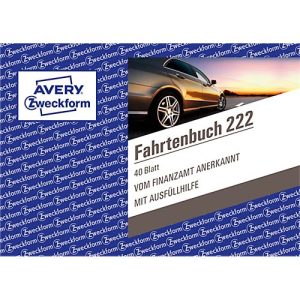 AVERY® Zweckform Fahrtenbuch Nr. 222, A6 Querformat, 56 Blatt, 1 Stück AVERY® Zweckform Fahrtenbuch Nr. 222, A6 Querformat, 56 Blatt, 1 Stück