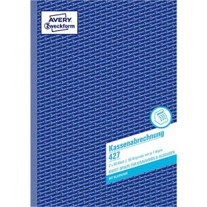 Avery Zweckform Kassenabrechnung Nr. 427 Avery Zweckform Kassenabrechnung Nr. 427