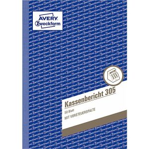 Avery Zweckform Kassenbericht Nr. 305 Avery Zweckform Kassenbericht Nr. 305