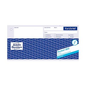Avery Zweckform Kurzbrief Nr. 1020 Avery Zweckform Kurzbrief Nr. 1020