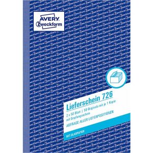Avery Zweckform Lieferschein Nr. 726 Avery Zweckform Lieferschein Nr. 726