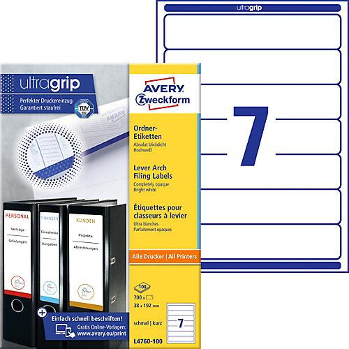 AVERY® Zweckform Ordner-Etiketten, ultragrip, 700 Stück