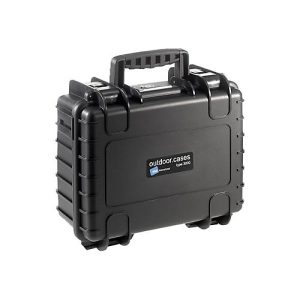B&W outdoor.case Type 3000 – Hartschalentasche für Actionkamera / Zubehör – Polypropylen – Schwarz