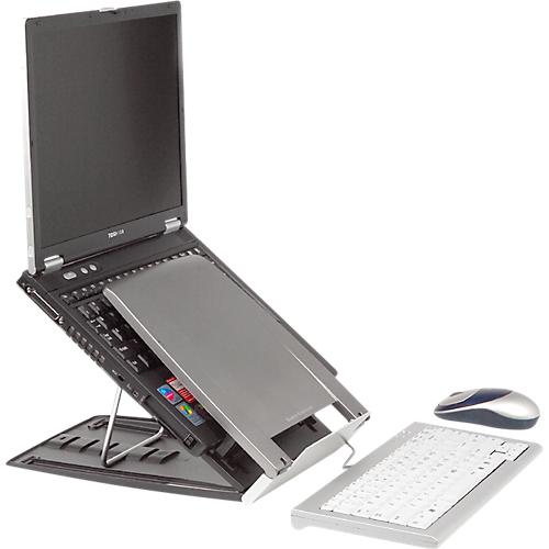 BakkerElkhuizen Laptophalter Ergo-Q 330, höhenverstellbar, bis 17 Zoll, f. unterwegs
