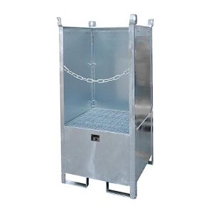 Bauer Fass-Stapelpalette, Auffangvolumen 210 L, verzinkt Bauer Fass-Stapelpalette, Auffangvolumen 210 L, verzinkt