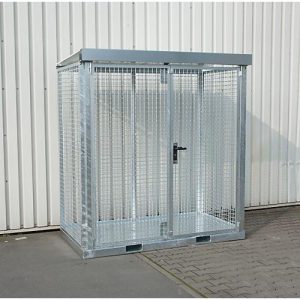 Bauer Gasflaschen-Container TYP GFC-E, abschließbar, Tränenblechboden Bauer Gasflaschen-Container TYP GFC-E, abschließbar, Tränenblechboden