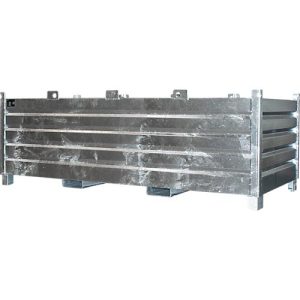 Bauer Sammelbehälter-System SBS 2000, L 1200 x B 2400 x H 850 mm, bis zu 3-fach stapelbar, lackiert, mit Transportwagen, feuerverzinkt Bauer Sammelbehälter-System SBS 2000, L 1200 x B 2400 x H 850 mm, bis zu 3-fach stapelbar, lackiert, mit Transportwagen, feuerverzinkt