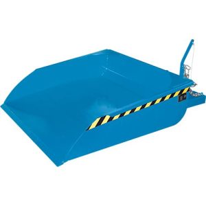 Bauer Staplerschaufel BSI 50, Seilzug-Entriegelung, L 1810 × B 1330 × H 710 mm, 0,5 m³, bis 750 kg, Stahl lackiert, lichtblau Bauer Staplerschaufel BSI 50, Seilzug-Entriegelung, L 1810 × B 1330 × H 710 mm, 0,5 m³, bis 750 kg, Stahl lackiert, lichtblau