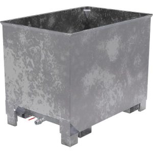 Behälter für Routenzüge Typ CS 80, 3-fach stapelbar, Inhalt 0,8 m³, bis 1000 kg, verzinkt Behälter für Routenzüge Typ CS 80, 3-fach stapelbar, Inhalt 0,8 m³, bis 1000 kg, verzinkt