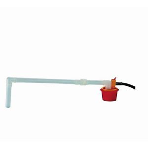 Behälterpumpe, 30 l/min, Rohr Ø 22 mm, Eintauchtiefe 900 mm, Fußbetrieb mit Auslaufbogen, für schwache Säuren und Laugen Behälterpumpe, 30 l/min, Rohr Ø 22 mm, Eintauchtiefe 900 mm, Fußbetrieb mit Auslaufbogen, für schwache Säuren und Laugen