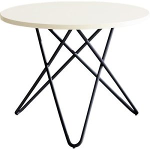 Beistelltisch Alana, H 450 mm, weiß/graphit