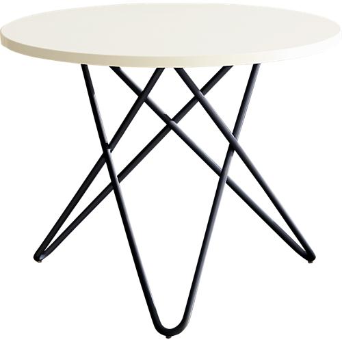 Beistelltisch Alana, H 450 mm, weiß/graphit