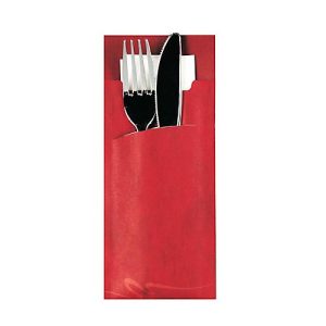 Bestecktaschen Papstar, inkl. weißer Serviette, 520 Stk., B 85 x H 200 mm, Papier, bordeaux Bestecktaschen Papstar, inkl. weißer Serviette, 520 Stk., B 85 x H 200 mm, Papier, bordeaux