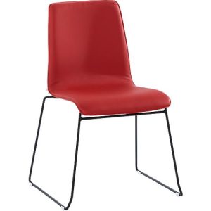 Besucherstuhl ZEROS´SE, schwarz/rot Besucherstuhl ZEROS´SE, schwarz/rot