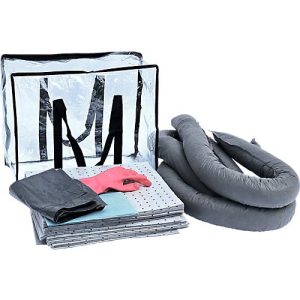 Bindevlies-Notfallset, mit transparenter Tasche, Kapazität 50 Liter, universal Bindevlies-Notfallset, mit transparenter Tasche, Kapazität 50 Liter, universal