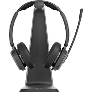Bluetooth Headset EPOS Impact 1061, ANC, binaural, zertifiziert für Microsoft Teams®, bis 30 m, mit Ladestation, schwarz Bluetooth Headset EPOS Impact 1061, ANC, binaural, zertifiziert für Microsoft Teams®, bis 30 m, mit Ladestation, schwarz