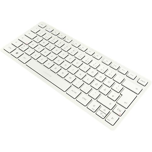 Bluetooth Tastatur Cherry KW 7100 Mini BT Milk White, Multi-Device, kompaktes Format, inkl. Transporttasche
