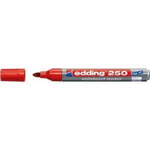 Boardmarker Edding 250, 1 Stück, rot Boardmarker Edding 250, 1 Stück, rot