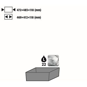 Bodenauffangwanne Stawa-R für asecos Chemikalienschränke der CS Serie, Stahlblech, B 472 x T 483 x H 118 mm, 22 l Bodenauffangwanne Stawa-R für asecos Chemikalienschränke der CS Serie, Stahlblech, B 472 x T 483 x H 118 mm, 22 l