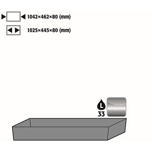 Bodenauffangwanne STAWA-R für asecos Sicherheitsschränke der Q30, Q90 und S90 Serie, Edelstahl 1.4016, B 1042 x T 507 x H 86 mm, 33 l Bodenauffangwanne STAWA-R für asecos Sicherheitsschränke der Q30, Q90 und S90 Serie, Edelstahl 1.4016, B 1042 x T 507 x H 86 mm, 33 l
