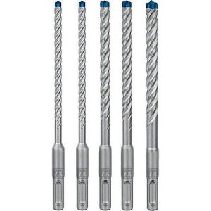 BOSCH Hammerbohrersatz Expert SDS plus-7X, 5-tlg., Ø 6/8/10 mm, Carbide Technology, für Stahlbeton, Kunststoffkassette BOSCH Hammerbohrersatz Expert SDS plus-7X, 5-tlg., Ø 6/8/10 mm, Carbide Technology, für Stahlbeton, Kunststoffkassette