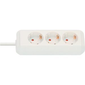 Brennenstuhl Eco-Line Steckdosenleiste 3-fach, 5 m Kabellänge, 45°-Anordnung, erhöhtem Berührungsschutz, L 230 x B 90 x T 80 mm, weiß, Brennenstuhl Eco-Line Steckdosenleiste 3-fach, 5 m Kabellänge, 45°-Anordnung, erhöhtem Berührungsschutz, L 230 x B 90 x T 80 mm, weiß,