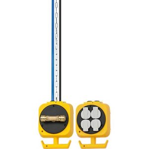 Brennenstuhl Pendel Stromverteiler, 4 Schutzkontakt-Steckdosen, 2 Einhand-Druckluft-Kupplungen, IP44, 5 m Kabellänge, Stahlkette, L 175 x B 140 x H 600 mm, gelb Brennenstuhl Pendel Stromverteiler, 4 Schutzkontakt-Steckdosen, 2 Einhand-Druckluft-Kupplungen, IP44, 5 m Kabellänge, Stahlkette, L 175 x B 140 x H 600 mm, gelb