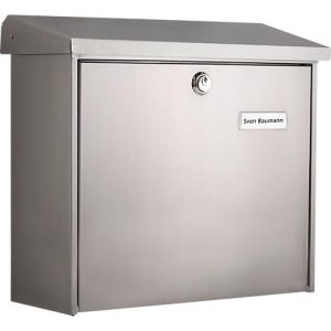 Briefkasten Comfort, Stahlblech verzinkt, silber Briefkasten Comfort, Stahlblech verzinkt, silber