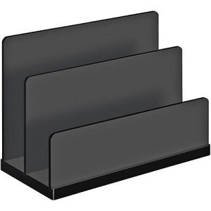 Briefständer WEDO Black Office, schwarz mattiert/glänzend, 2 Fächer Briefständer WEDO Black Office, schwarz mattiert/glänzend, 2 Fächer