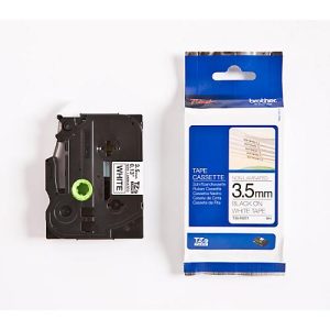 Brother Schriftbandkassette TZe-N201, 3,5 mm breit, weiß/schwarz Brother Schriftbandkassette TZe-N201, 3,5 mm breit, weiß/schwarz