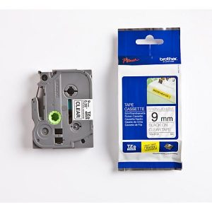brother Schriftbandkassette TZe-S121, 9 mm breit, farblos/schwarz brother Schriftbandkassette TZe-S121, 9 mm breit, farblos/schwarz