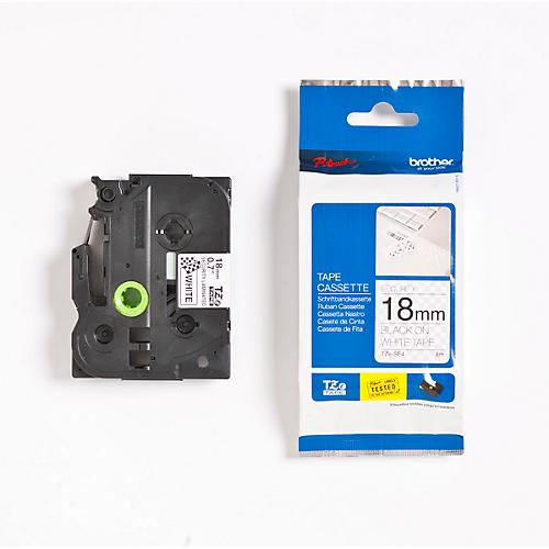 Brother Schriftbandkassette TZe-SE4, weiß/schwarz