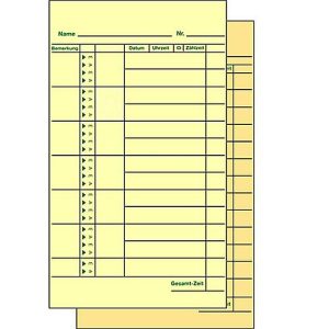 BÜRK Stempelkarte, Monats-Lohnkarte, für Zeiterfassungsgerät, ZS3200/ZS5200, 500 Stück BÜRK Stempelkarte, Monats-Lohnkarte, für Zeiterfassungsgerät, ZS3200/ZS5200, 500 Stück