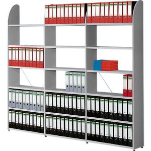 Büroregal Dante®, Regalfeld, H 1900 x B 800 mm, ohne Rückwand, lichtgrau Büroregal Dante®, Regalfeld, H 1900 x B 800 mm, ohne Rückwand, lichtgrau