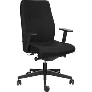 Bürostuhl Nowy Styl SoOne, mit Armlehnen, Lordosenstütze, Bandscheibensitz, schwarz Bürostuhl Nowy Styl SoOne, mit Armlehnen, Lordosenstütze, Bandscheibensitz, schwarz