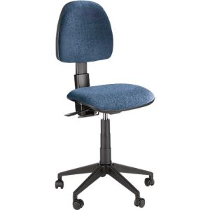 Bürostuhl Saloon, ohne Armlehnen, mit Kantenschutz, höhenverstellbar, blau Bürostuhl Saloon, ohne Armlehnen, mit Kantenschutz, höhenverstellbar, blau