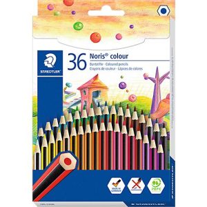 Buntstifte Staedtler Noris® colour 185, HB, 6-Kant, rutschfest & bruchfest, nachhaltiges & PEFC®-zertifiziertes WOPEX-Material, farbsortiert, 36 Stück Buntstifte Staedtler Noris® colour 185, HB, 6-Kant, rutschfest & bruchfest, nachhaltiges & PEFC®-zertifiziertes WOPEX-Material, farbsortiert, 36 Stück
