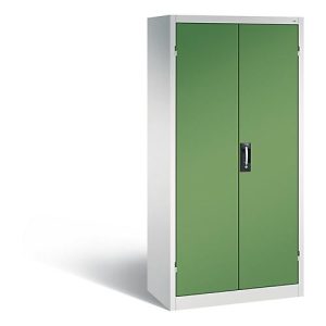 C+P Akkuladeschrank Comfort mit Vollblechtüren, H 1950 x B 930 x T 500 mm, Lichtgrau/Resedagrün C+P Akkuladeschrank Comfort mit Vollblechtüren, H 1950 x B 930 x T 500 mm, Lichtgrau/Resedagrün