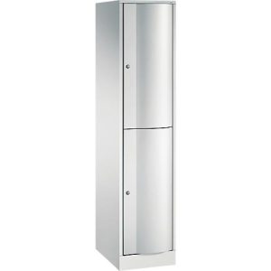 C+P Garderobenspind Resisto, 1 Abteil, 2 Fächer, B 396 x T 540 x H 1950 mm, Lichtgrau/Rubinrot C+P Garderobenspind Resisto, 1 Abteil, 2 Fächer, B 396 x T 540 x H 1950 mm, Lichtgrau/Rubinrot