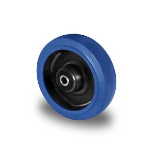 CASCOO Einbaurad R4F1, mit Rad-ø 100 mm x B 35 mm, Polyamid-Felge, Elastik-Lauffläche, blau, Rollenlager, bis 150 kg CASCOO Einbaurad R4F1, mit Rad-ø 100 mm x B 35 mm, Polyamid-Felge, Elastik-Lauffläche, blau, Rollenlager, bis 150 kg