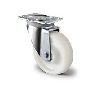 CASCOO Lenkrolle Z0Z0, mit Rad-ø 125 mm x B 50 mm, Polyamid-Felge, Polyamid-Lauffläche, natur/weiß, Doppelkugellager, bis 500 kg CASCOO Lenkrolle Z0Z0, mit Rad-ø 125 mm x B 50 mm, Polyamid-Felge, Polyamid-Lauffläche, natur/weiß, Doppelkugellager, bis 500 kg