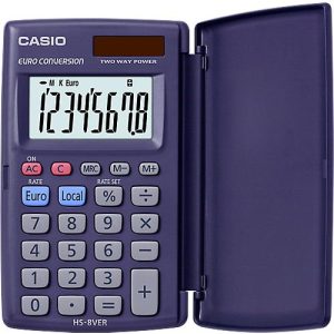 Casio Taschenrechner HS-8VER, 8-stellig Casio Taschenrechner HS-8VER, 8-stellig