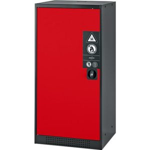 Chemikalienschrank Asecos CS-CLASSIC, Flügeltür, 2 Böden, 545x520x1105 mm, verkehrsrot Chemikalienschrank Asecos CS-CLASSIC, Flügeltür, 2 Böden, 545x520x1105 mm, verkehrsrot