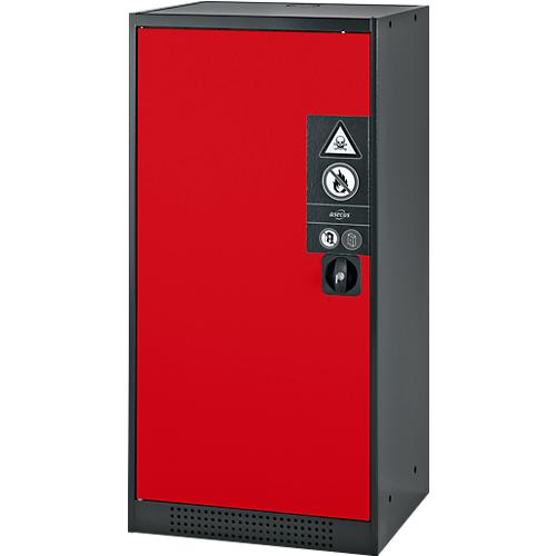 Chemikalienschrank Asecos CS-CLASSIC, Flügeltür, 2 Böden, 545x520x1105 mm, verkehrsrot