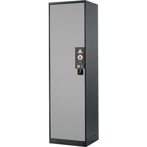 Chemikalienschrank Asecos CS-CLASSIC, Flügeltür, 3 Böden, 545x520x1950 mm, silber